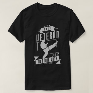 Veteran Loves Martial Arts T-Shirt