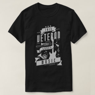 Veteran Loves Music T-Shirt