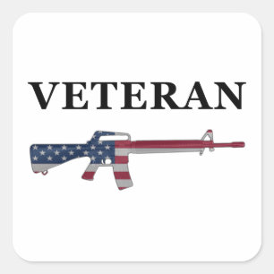 Veteran M16 Sticker