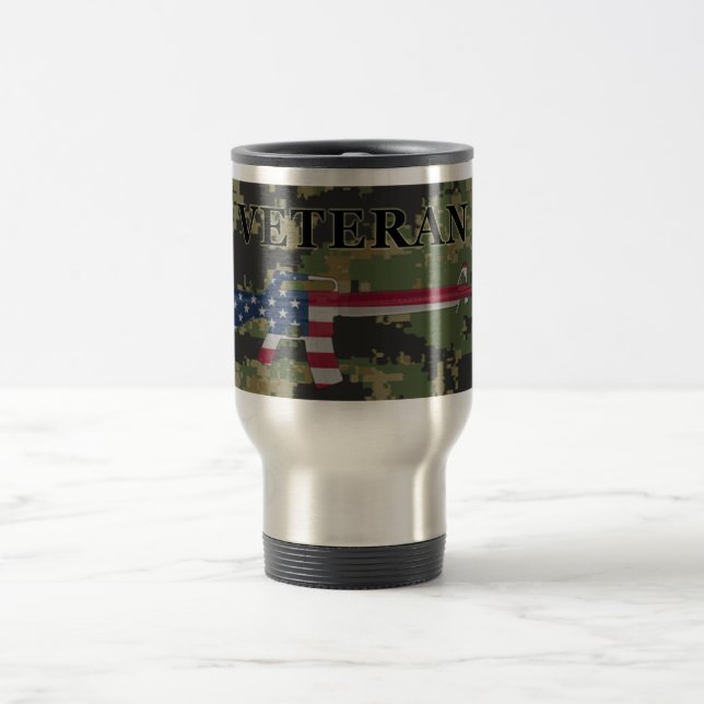 Veteran M16 Travel Mug Digital (Center)