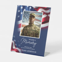 Veteran Memorial Share a Memory Pedestal Sign