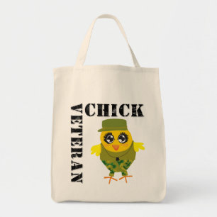 Veteran Military Chick Tote Bag