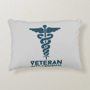 Veteran Navy Corpsman Honouring Military Medical Decorative Cushion