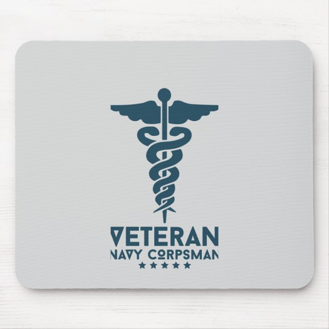 Veteran Navy Corpsman Mouse Mat (Front)