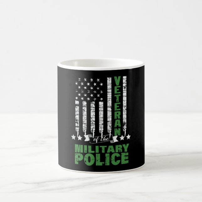 Veteran Of The Military Police -US Flag Coffee Mug (Center)