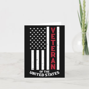 Veteran Of The United States Flag Memorial Day Card