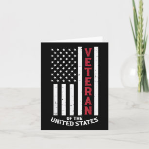 Veteran Of The United States Us Flag Memorial Day Card