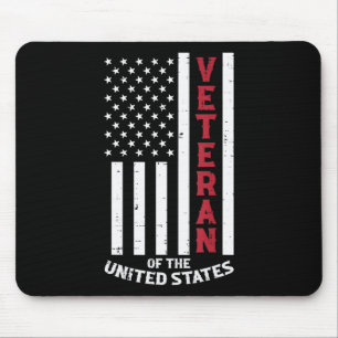 Veteran Of The United States US Flag Memorial Day Mouse Mat