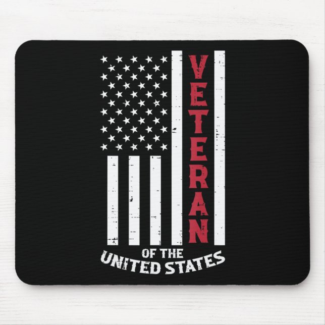 Veteran Of The United States US Flag Memorial Day  Mouse Mat (Front)