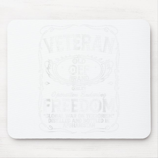 Veteran Operation Enduring Freedom Global War  Mouse Mat (Front)