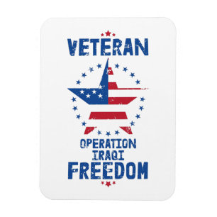 Veteran – Operation Iraqi Freedom Patriotic Magnet