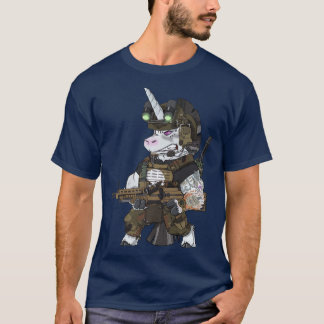 Veteran Operator Military Tactical Unicorn T-Shirt
