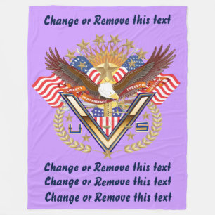 Veteran or Family View About Design Fleece Blanket