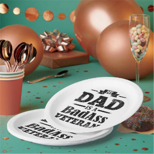 Veteran     paper plate