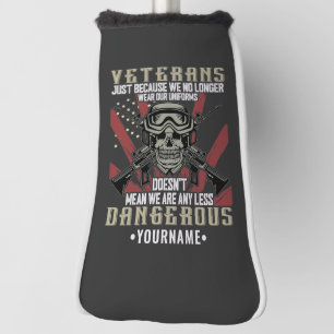 Veteran Patriotic USA Funny Humour Golf Head Cover