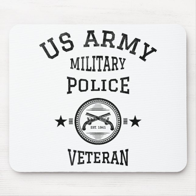 Veteran Retired Police Officer Mouse Mat (Front)