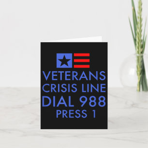 Veteran Suicide Awareness - 988 Shirt - Suicide Pr Card