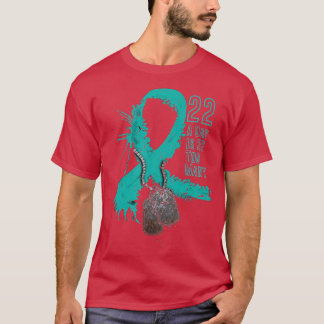 Veteran Suicide Awareness Ribbon 22 A Day Is 22 To T-Shirt