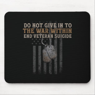 Veteran Suicide Awareness The War Within Patriotic Mouse Mat