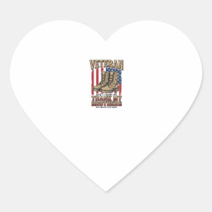 Veteran Thank My Brothers Vintage Military Shirt_1 Heart Sticker