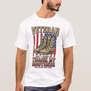 Veteran Thank My Brothers Vintage Military Shirt_1 T-Shirt