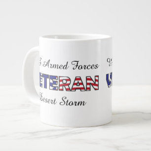 Veteran US Armed Forces Military Vet Large Coffee Mug