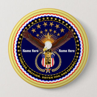 Veteran Vale of Tears Remembrance Round Only 10 Cm Round Badge