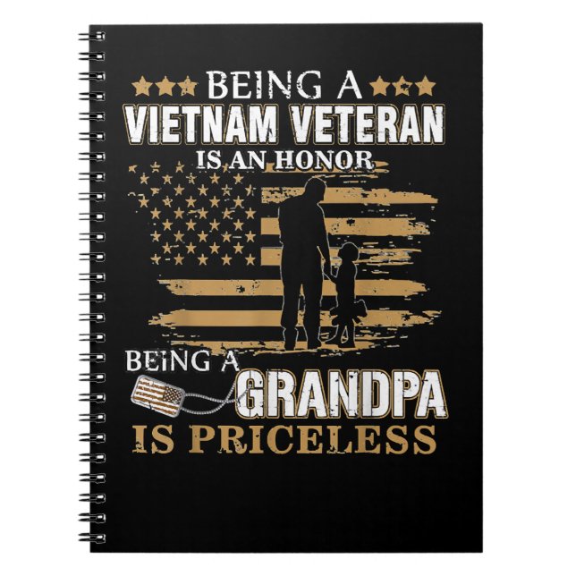 Veteran Veterans Day Mens Being Vietnam Veteran Is Notebook (Front)