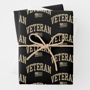Veteran Veterans Day USA United States American  Wrapping Paper Sheet