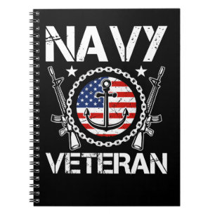 Veteran Vintage Navy Veteran 208 navy soldier army Notebook