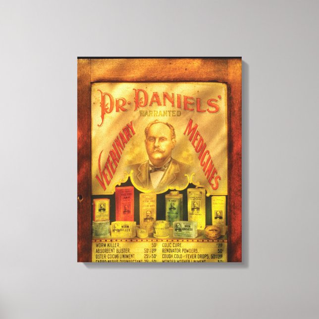 Veteranarian - Dr Daniels, Veterinary Medicines  Canvas Print (Front)