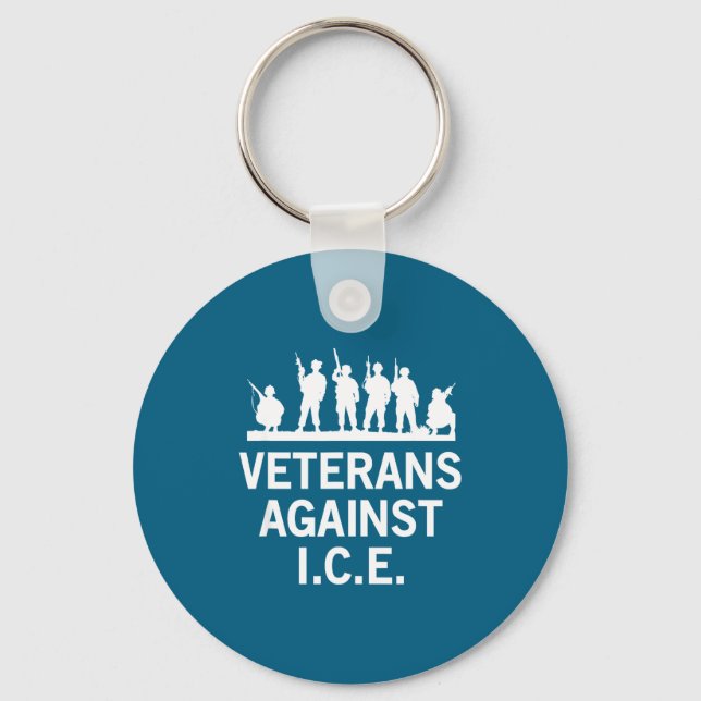 Veterans Against Ice Key Ring (Front)