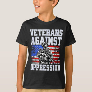 Veterans against oppression patriotic army soldier T-Shirt