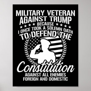 Veterans Against Trump 2020 Usa Election  Poster