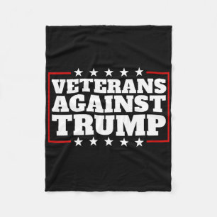 Veterans Against Trump Anti-trump Veterans Against Fleece Blanket