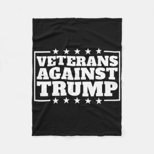 Veterans Against Trump Anti-trump Veterans Against Fleece Blanket