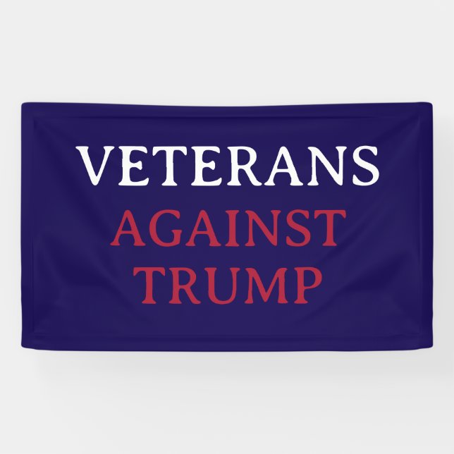 VETERANS AGAINST TRUMP BANNER (Horizontal)