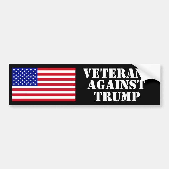 Veterans Against Trump Bumper Sticker v.2 (Front)
