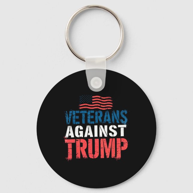 Veterans Against Trump Constitution Over Kings  Key Ring (Front)