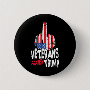 Veterans Against Trump Military Vets Anti Trump 6 Cm Round Badge