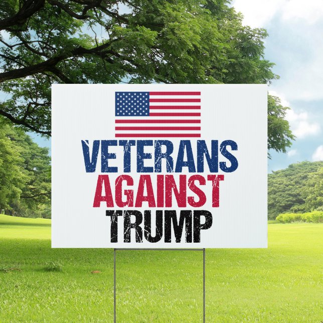 Veterans Against Trump Political Yard Garden Sign (Creator Uploaded)