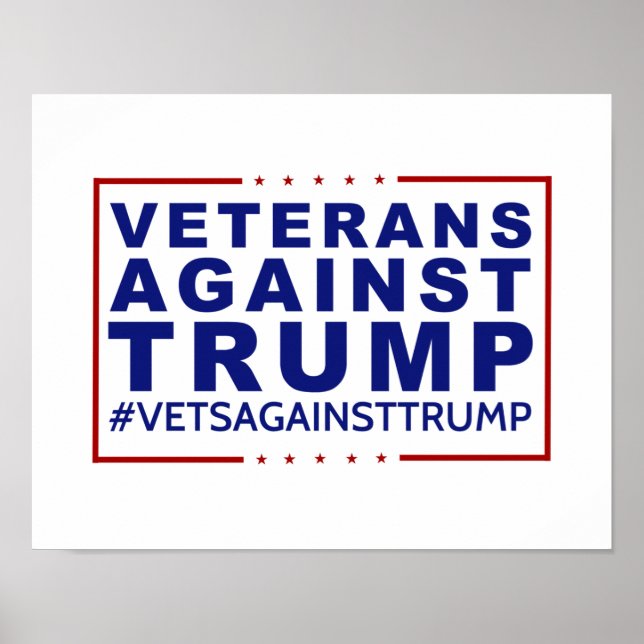 Veterans Against Trump Poster (Front)