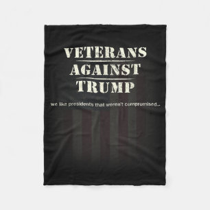 Veterans Against Trump - Protest Fleece Blanket