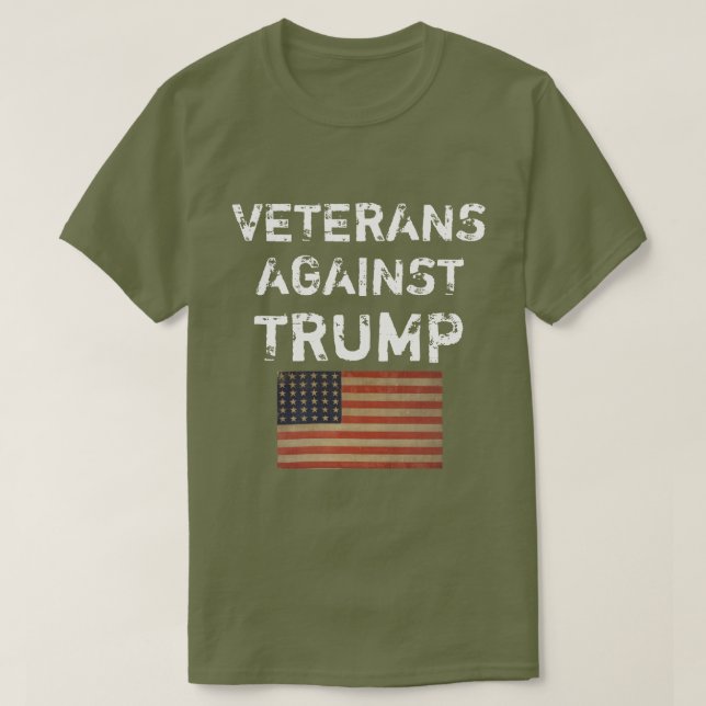 Veterans Against Trump T-Shirt (Design Front)