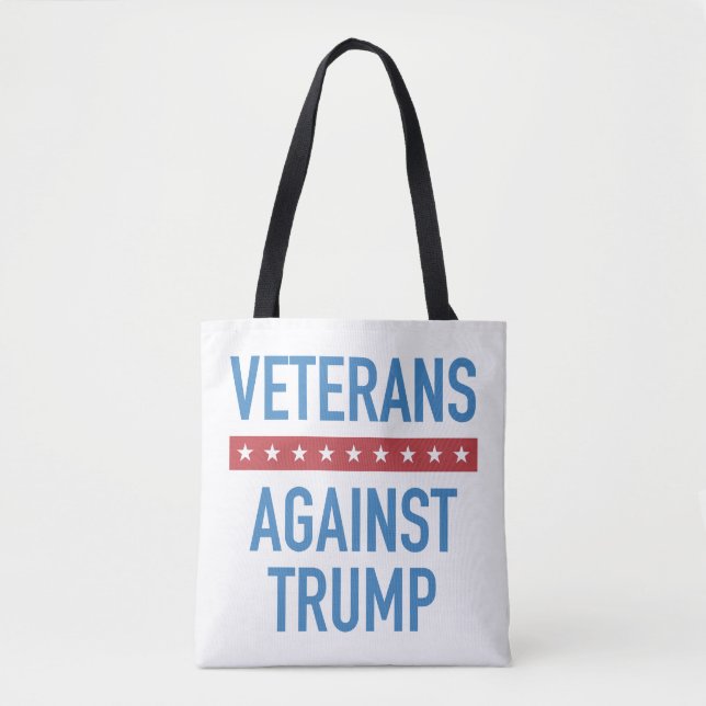 Veterans Against Trump Tote Bag (Front)