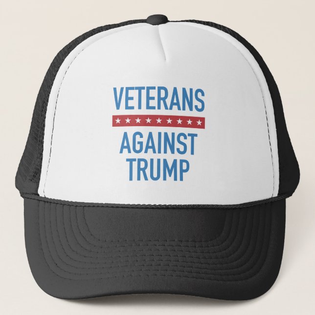 Veterans Against Trump Trucker Hat (Front)