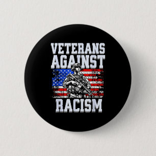 Veterans against us patriotic army soldier 6 cm round badge