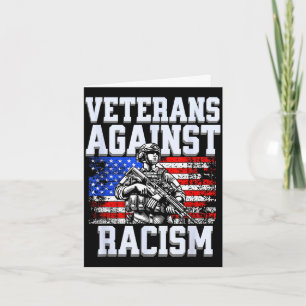 Veterans against us patriotic army soldier card