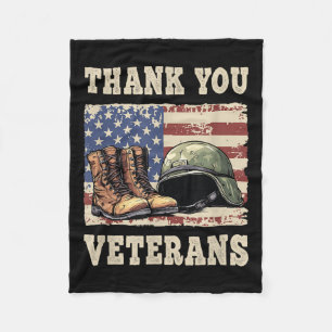 Veterans & Memorial Day Patriotic Fleece Blanket