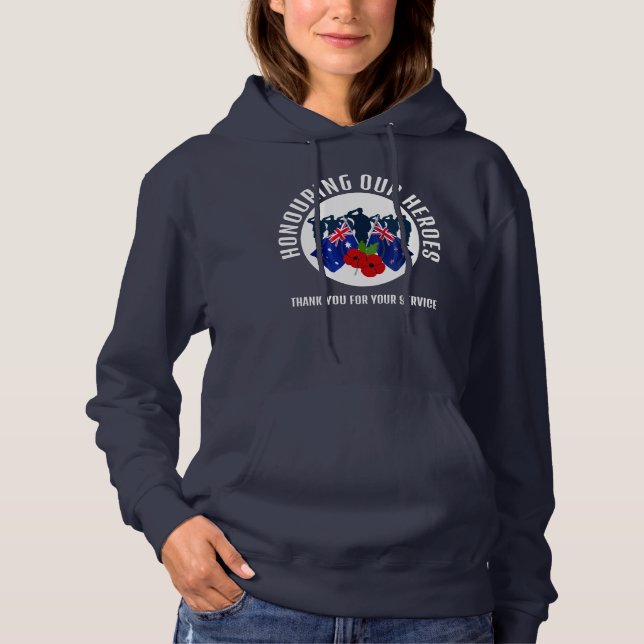 Veterans Australia New Zealand AC  Hoodie (Front)